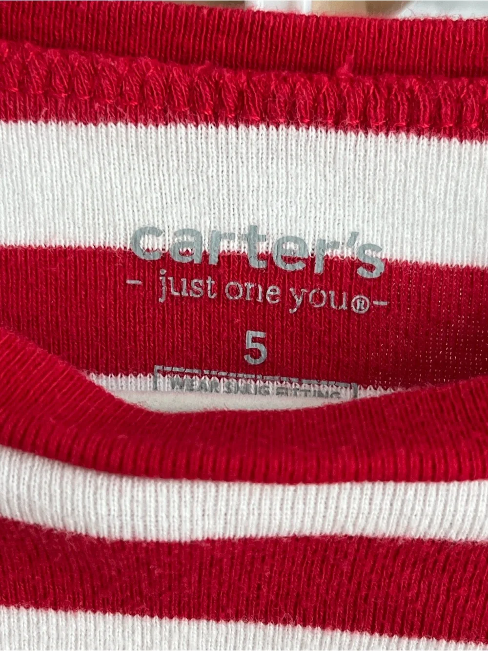 ⭐️⭐️PICK 5 / $20 Carter's Kids Red & White Striped Pajama Set